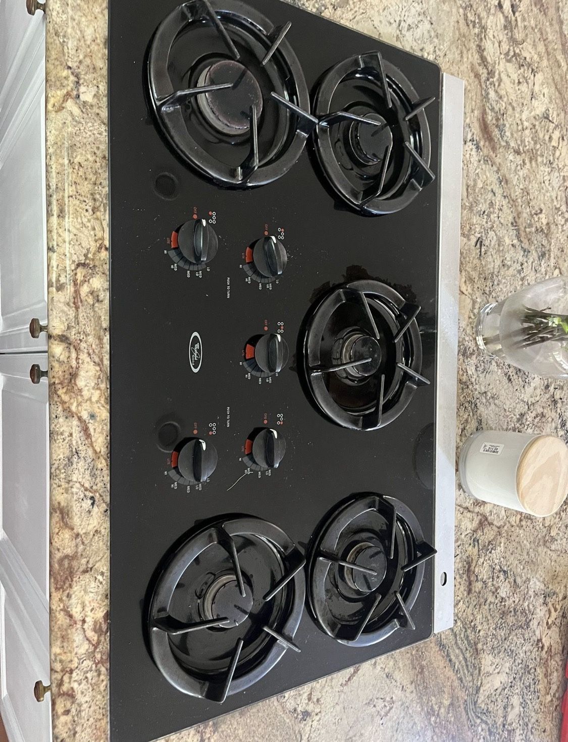 Whirlpool Glass Stove Gas