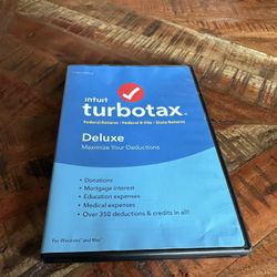 Turbotax 2017 Deluxe Tax Software Federal and State E-File Windows Mac