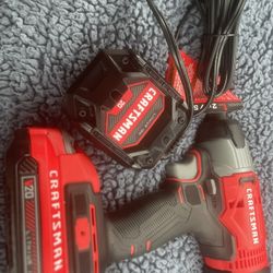 Craftsman Impact Drill With Battery And Charger 