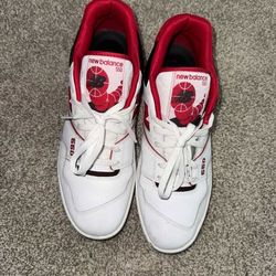 New Balance Size 13M Red And Black 550s