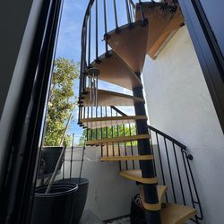 63” diameter spiral stairs