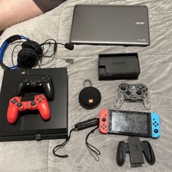 Need Gone Asap PS4 (150 2 Controllers Included And Turtle Beach Headset) (180 For Nintendo Switch Everything Included ) plus Super Smash Bros ) 