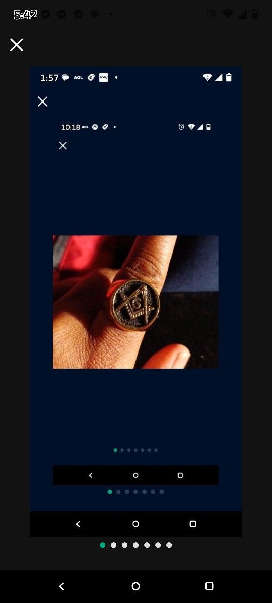 Masonic goldtone ring. Top Quality! Best Price! Size 12, 13 or 14. ONLY $30.