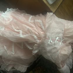 pink lace lolita dress 