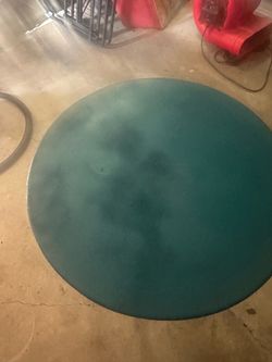 Round wooden accent table