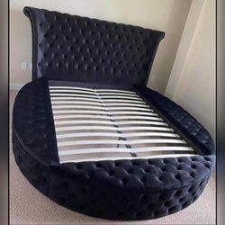 King or Queen size Round Storage bed frame Platform bed