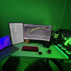 Ultimate Gaming & Workstation PC Setup – RTX 4070 Ti, i9 12th Gen, Dual Monitors, Desk, Chair & Accessories Included