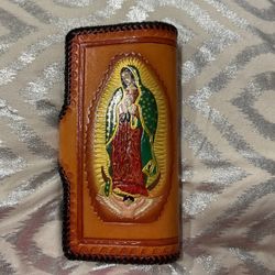 Virgen De Guadalupe Leather Ladies Wallet