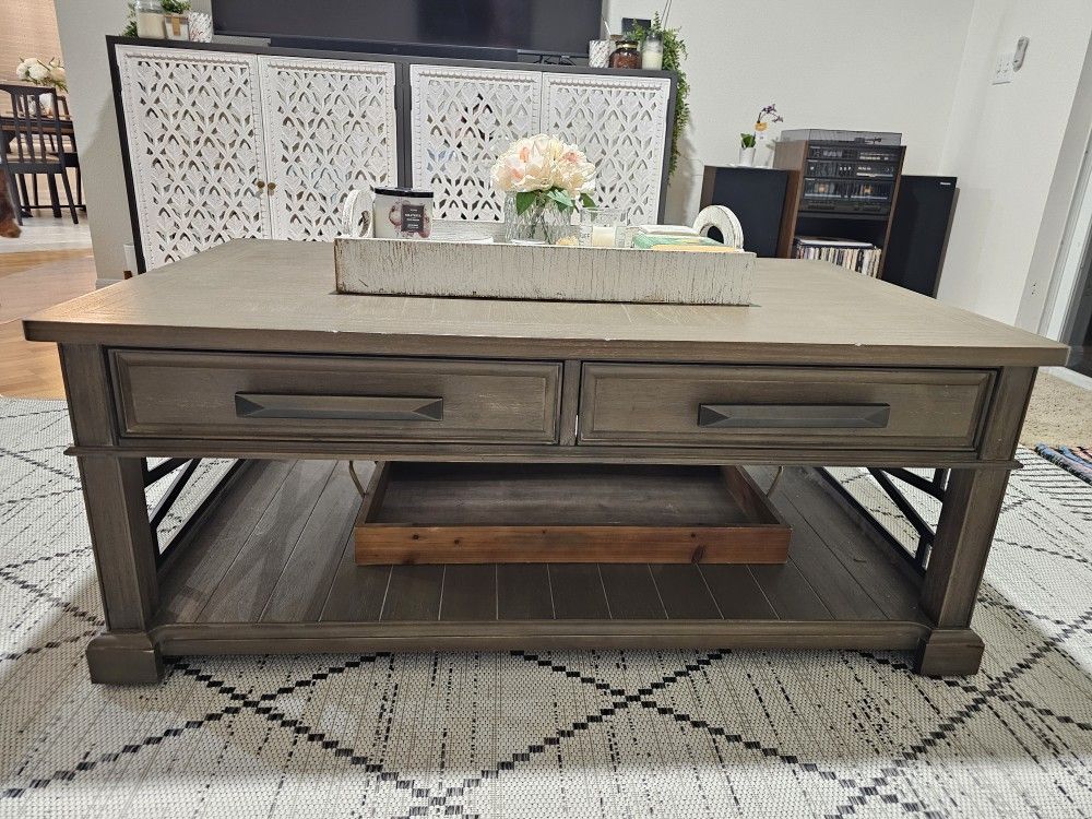 Coffee Table With Drawers