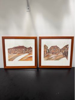 Vintage Architectural Prints Wall Decor