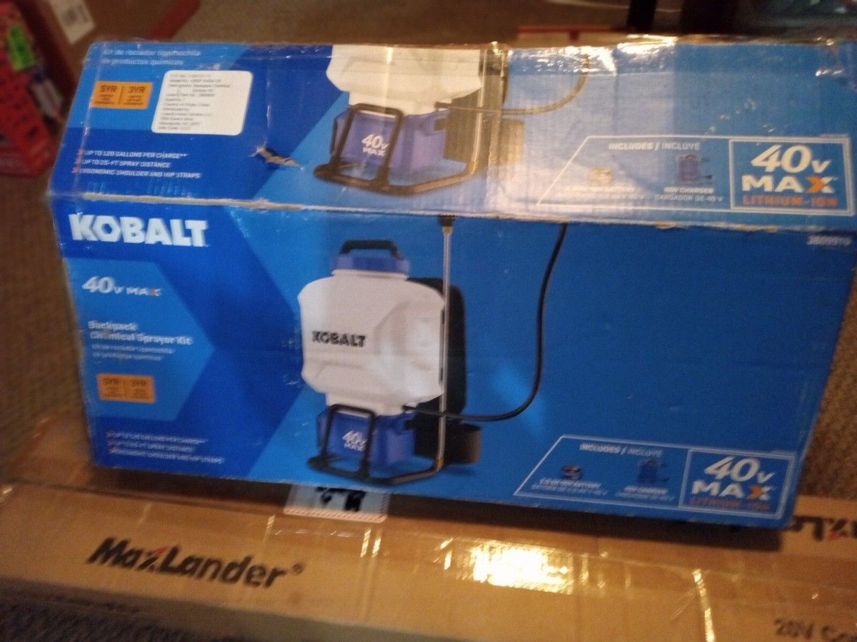 *NEW IN BOX* Kobalt 40v Max 4 gal Backpack Sprayer