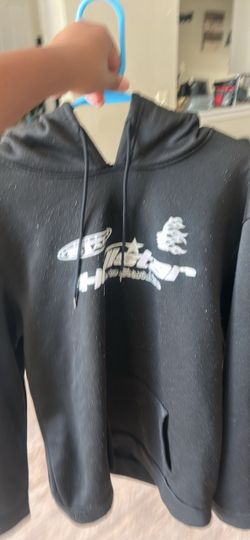 Black Graphic Pullover Hoodie