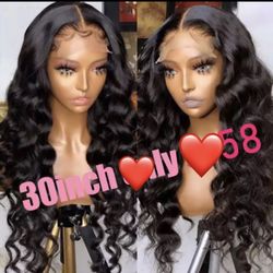 New Human Hair Wigs - 10” To 30” - Inquire About Length For Price 