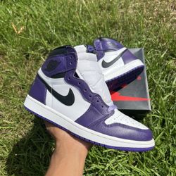 Jordan 1 Court Purple