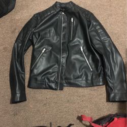 H&M leather jacket