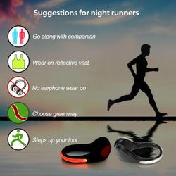 Led shoe clips, great for joggers and night walker. Can also ship if paid by PayPal