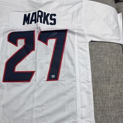Woody Marks Signed Autograph Custom Jersey - Metabilia Coa - Houston Texans