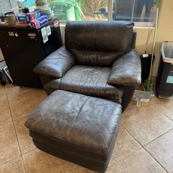 Genuine Leather Couch