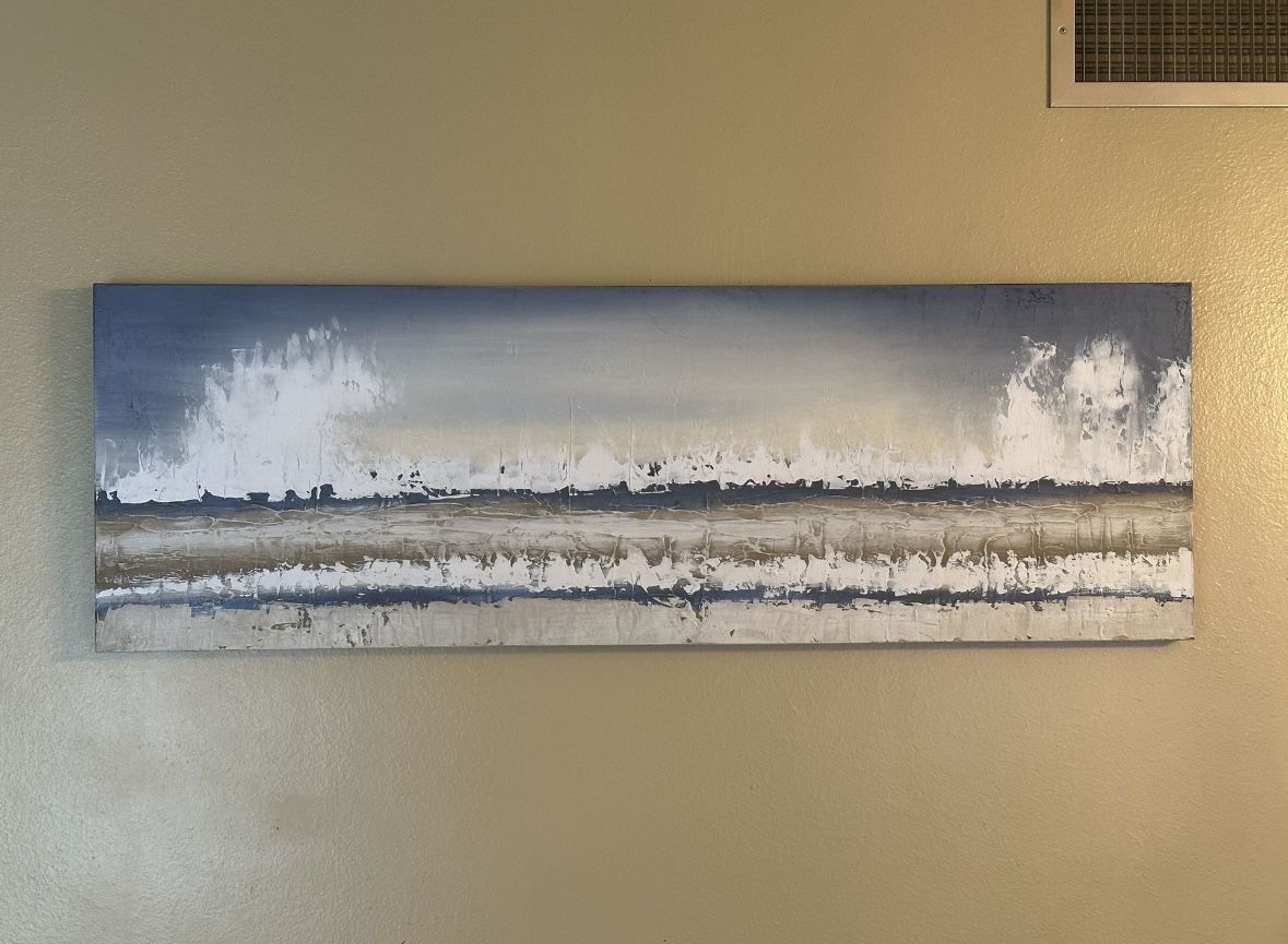 Abstract Modern Very Long Oil Painting Canvas Sarah Brooke Middle Of Nowhere Autumn Shorenedium