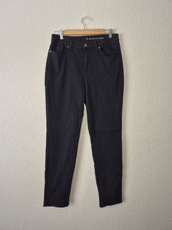 NY & C Women's High Waist Curvy Boyfriend Black Jeans Size: 12