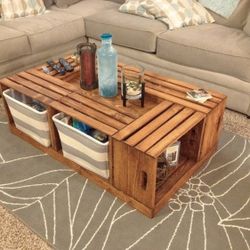 Rectangular Crate Coffe Table 