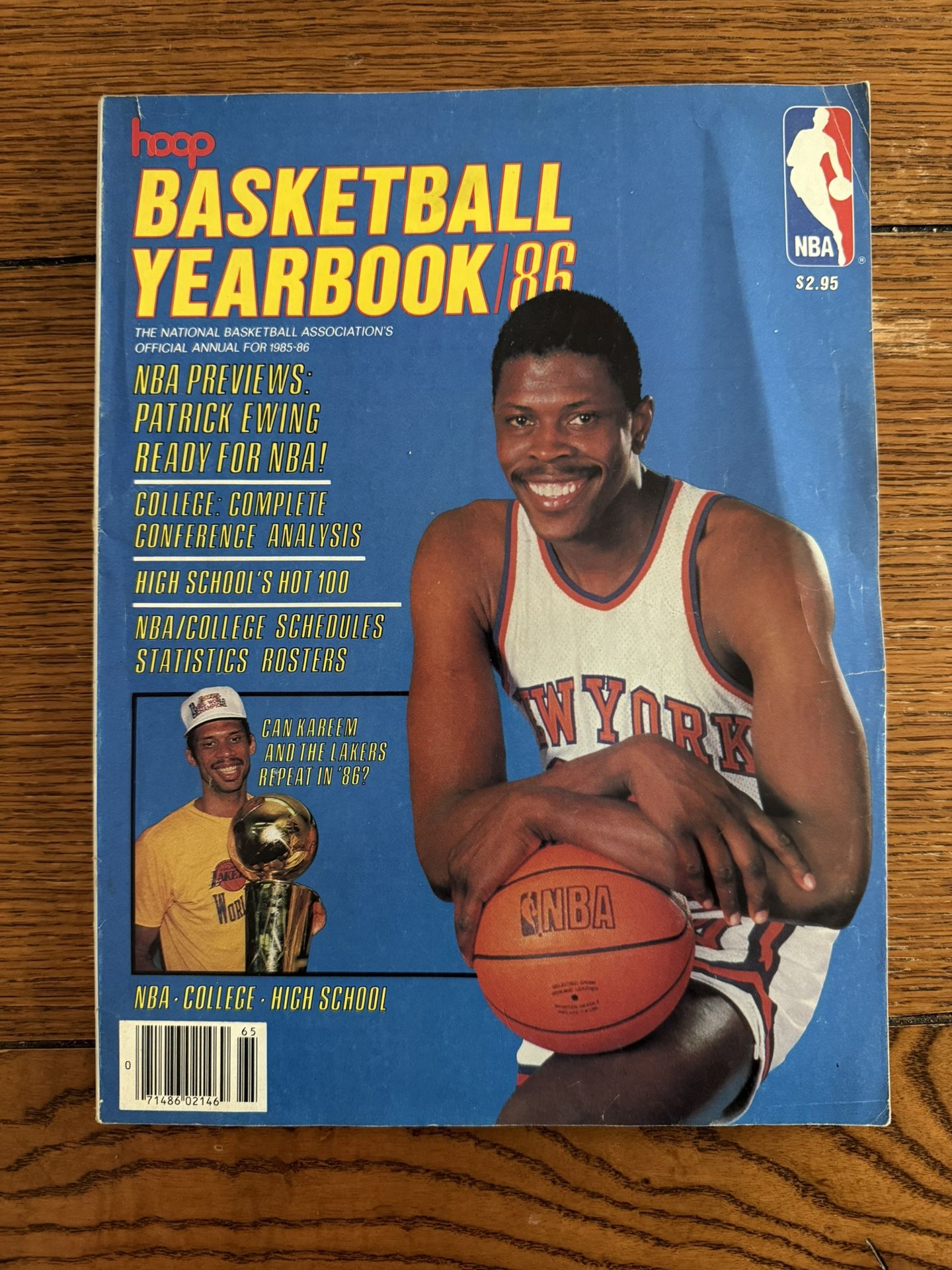 1986 Hoop Magazine NBA Yearbook Magic Bird Ewing Michael Jordan 