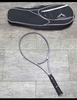 tennis racket and bag
