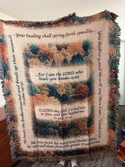 Bible verse Blanket