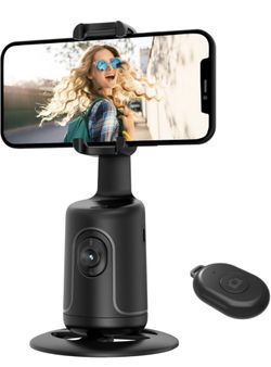 Auto Face Tracking Tripod, 360° Rotation Body Phone Camera Mount Smart Shooting Holder with Remote