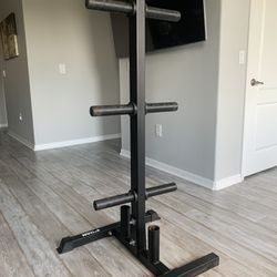Olympic Plate And Barbell Holder Tower Tree