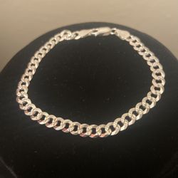 Cuban Cut Bracelet Size 7 925 From Italy