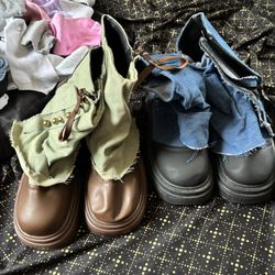 New Women’s Boots Size 8 Both For $30