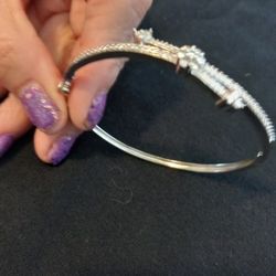 White Gold Bracelet 14 Karat With Diamonds