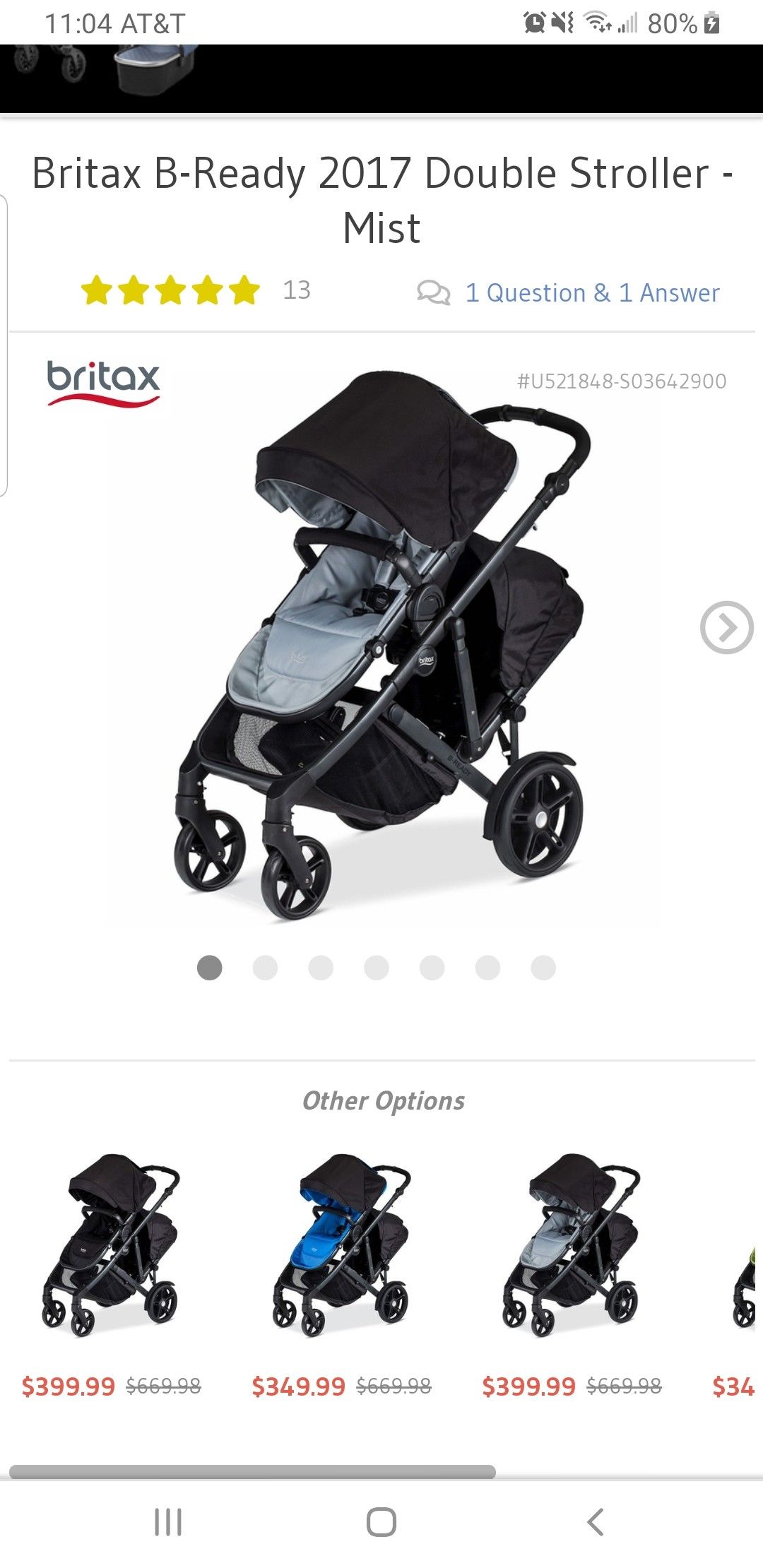 Britax Double Stroller