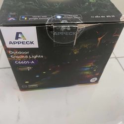 33 FT Appeck Outdoor Ground Lights 15 Pack, RGBICW Smart Pathway Light Christmas