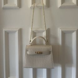 Small Crossbody White/off-white Purse 
