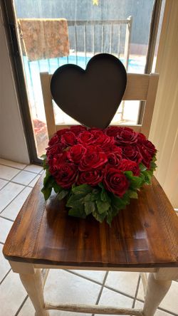 Heart flower decor