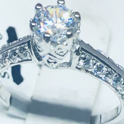 Sterling Silver Ladies Ring Size 6