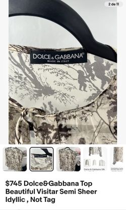  Dolce&Gabbana Top Beautiful Visitar Semi Sheer Idyllic , Not Tag