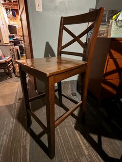 Tall wood barstools