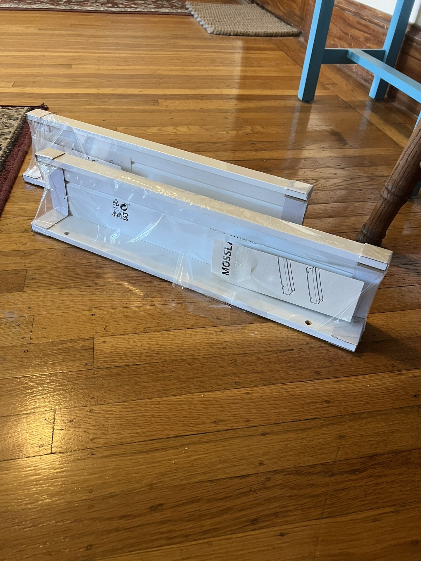 Unopened Ikea MOSSLANDA shelves