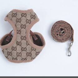 Designer Dog Harness And Leash Set
