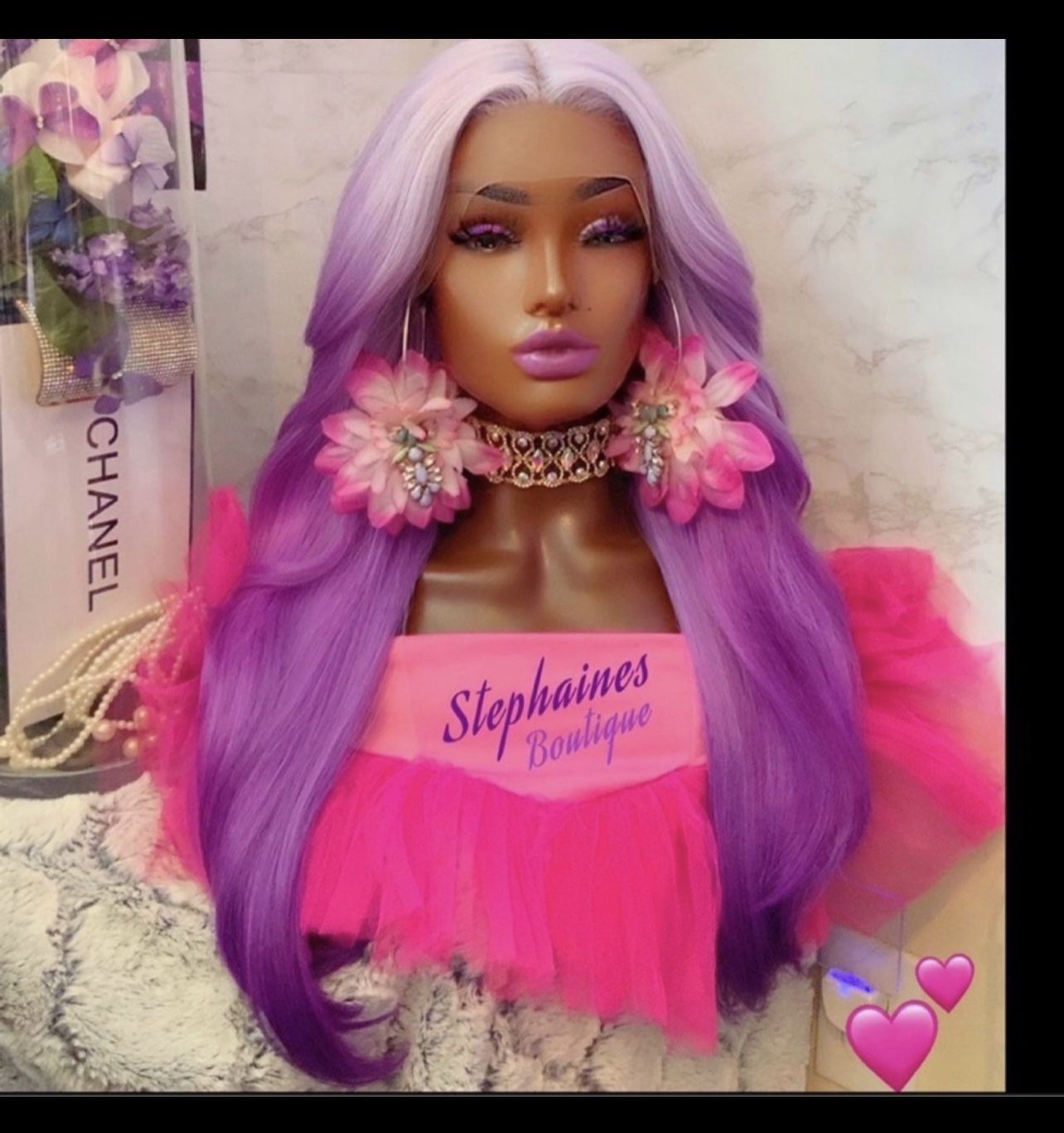 Human Hair Blended Lace Front Wig
