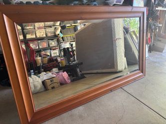 Large Solid Wood Mirror