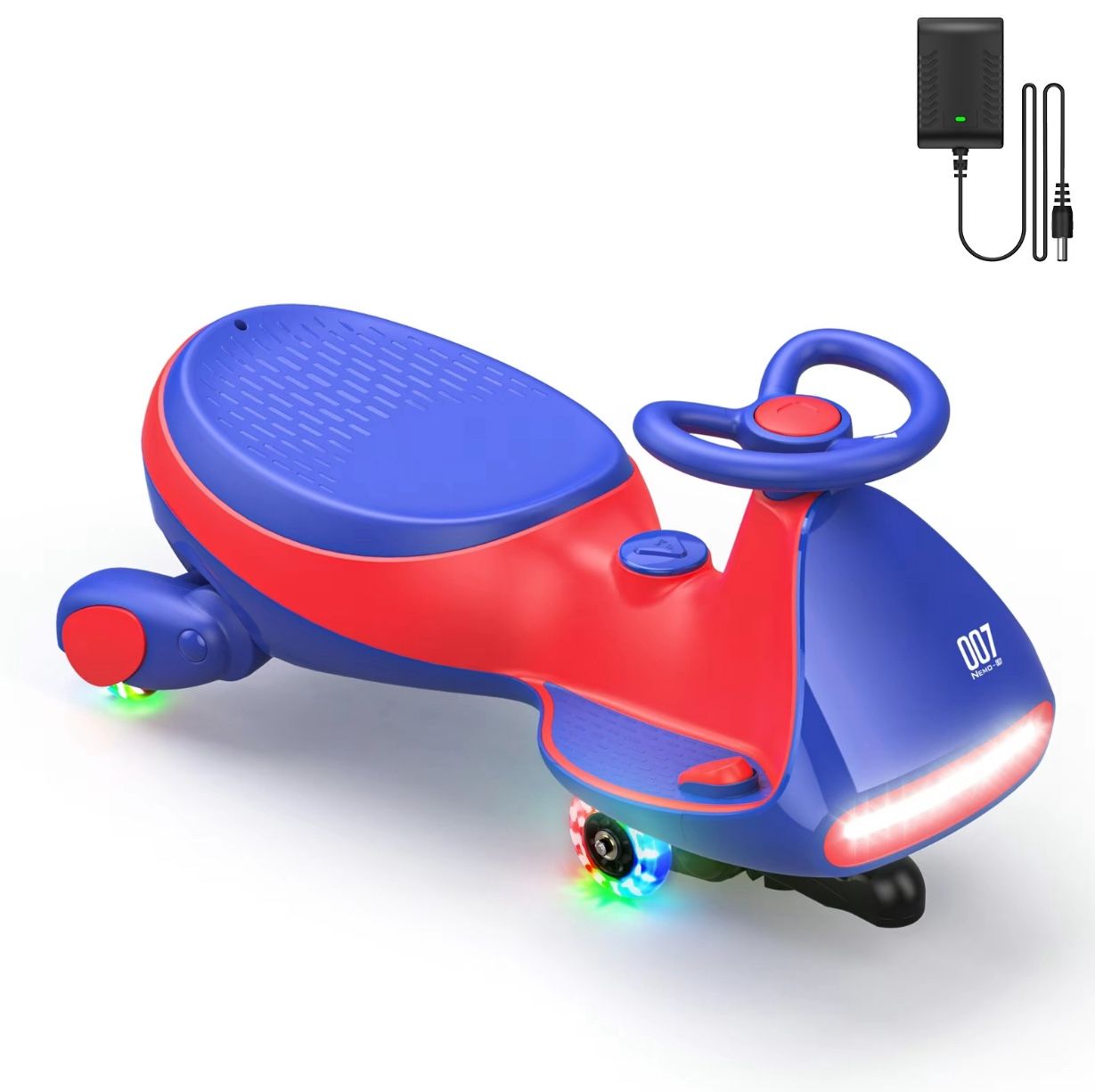 N7 Electric Wiggle Car with Pedal, Ride-On Toy for Kids & Toddlers