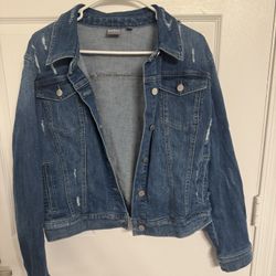 New York And Company Denim Jacket Size XL 