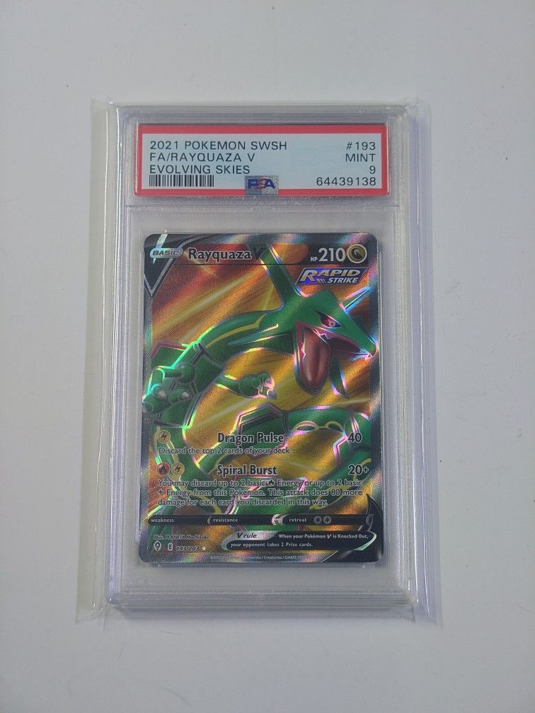 Rayquaza V Full Art PSA Mint 9