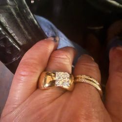 Gold Plated Beautiful Rhinestone 