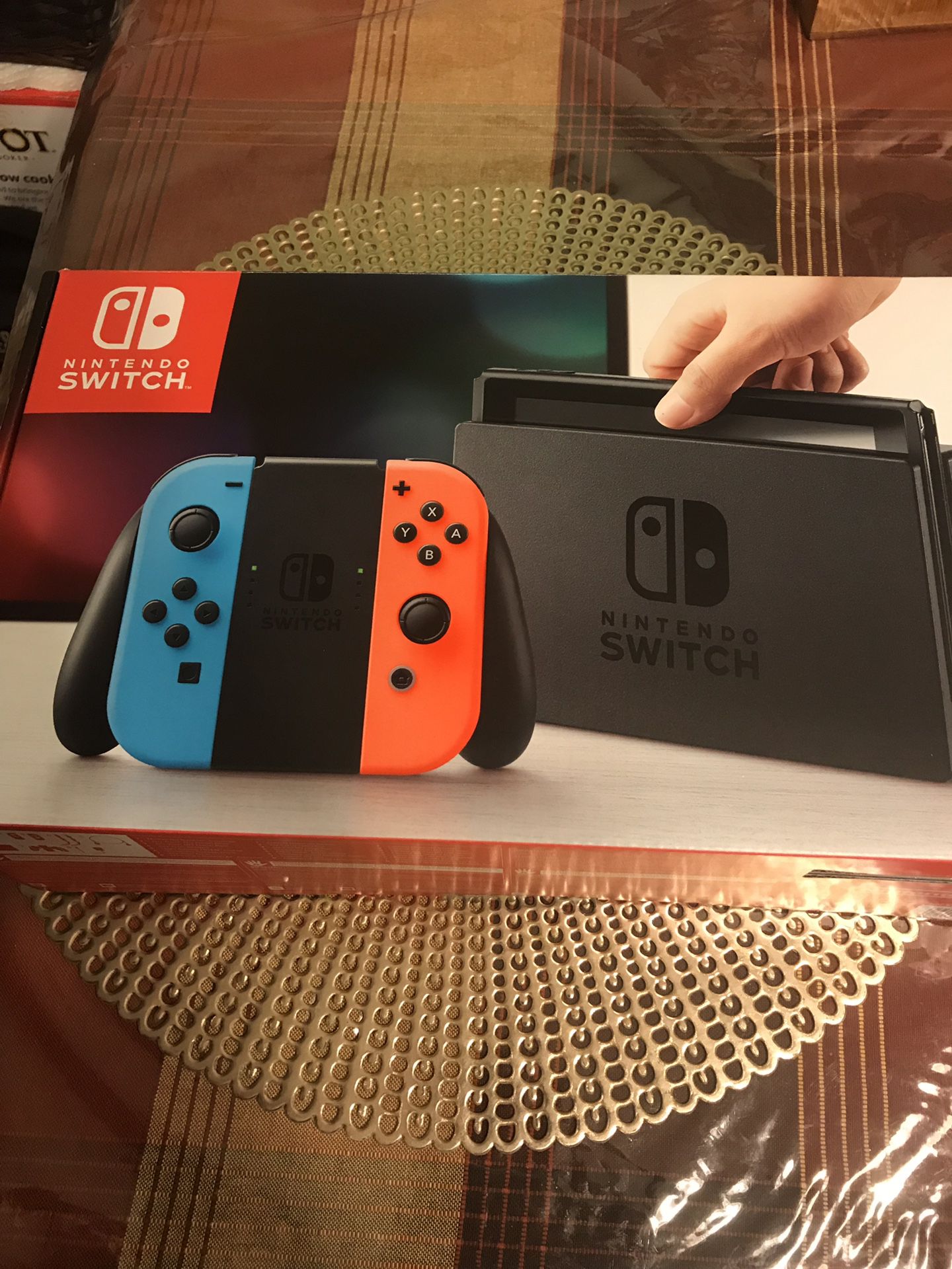Nintendo switch with fortnite account and bring mario kart deluxe 8,payday 2 and fifa 18