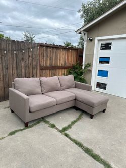 Free Delivery! Brown Sectional Couch